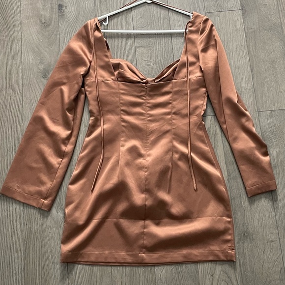 Mini gold satin dress from Dynamite - Picture 2 of 3